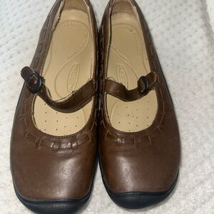 Keen Chocolate Brown Mary Jane Shoes